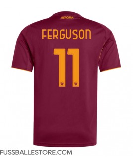 Günstige AS Roma Evan Ferguson #11 Heimtrikot 2025-26 Kurzarm